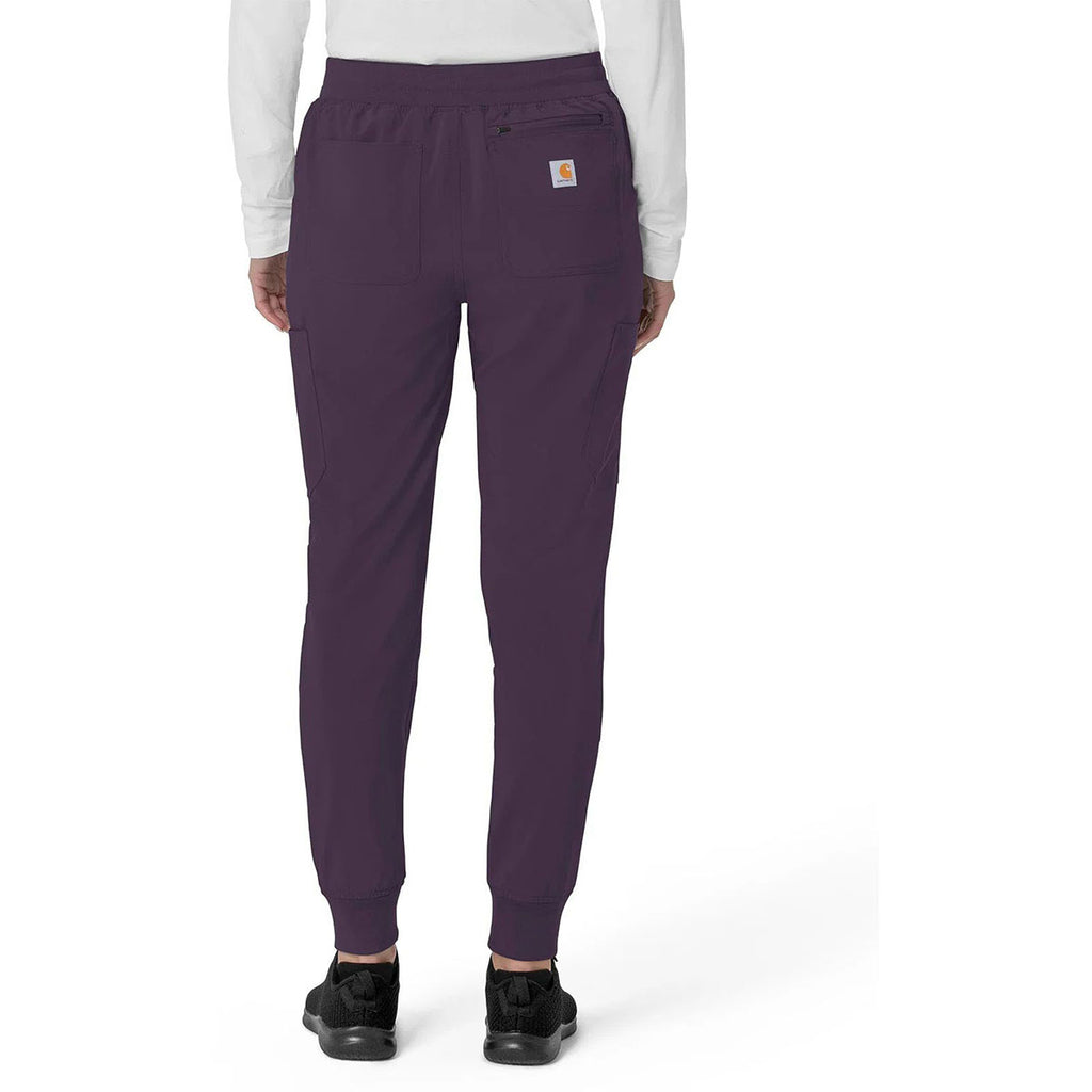 Carhartt Women's Black Plum Eight-Pocket Cargo Pant