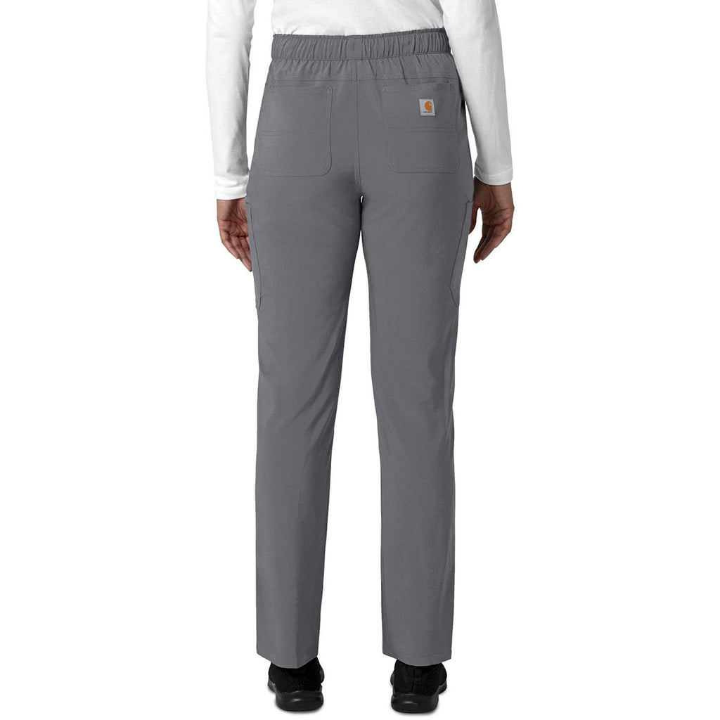 Carhartt Women's Pewter Seven-Pocket Straight Leg Scrub Pant