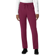 Carhartt Women's Wine Seven-Pocket Straight Leg Scrub Pant