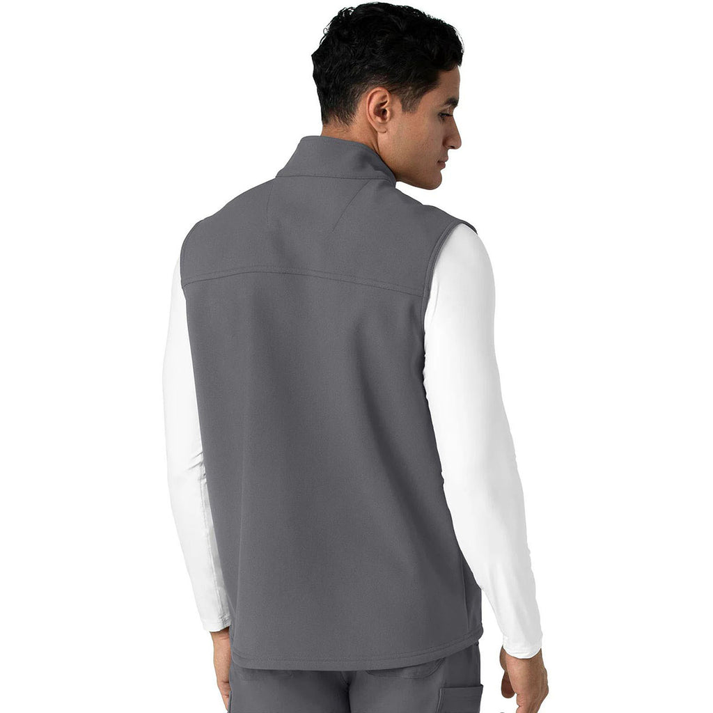 Carhartt Men's Pewter Four-Pocket Bonded Fleece Vest