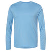 Core 365 Unisex Columbia Blue Capital Long Sleeve Performance T-Shirt