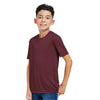 Core 365 Youth Burgundy Capital Performance T-Shirt