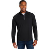 Core 365 Men's Black/Carbon Origin Performance Pique Quarter Zip