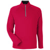 Core 365 Men's Classic Red/Carbon Origin Performance Pique Quarter Zip