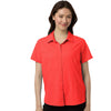 Core 365 Women's Marina Red UltraUVP Shoreline Short Sleeve Staff Shirt