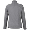 Core 365 Women's Black/White Venture Heathered Stripe Full-Zip