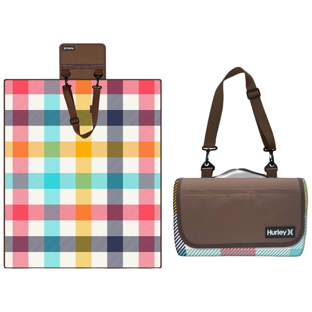 Hurley Purple Water Resistant Outdoor Packable Mat