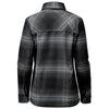 Stormtech Women's Carbon/Black Plaid Highland Sherpa Lined Plaid Jacket