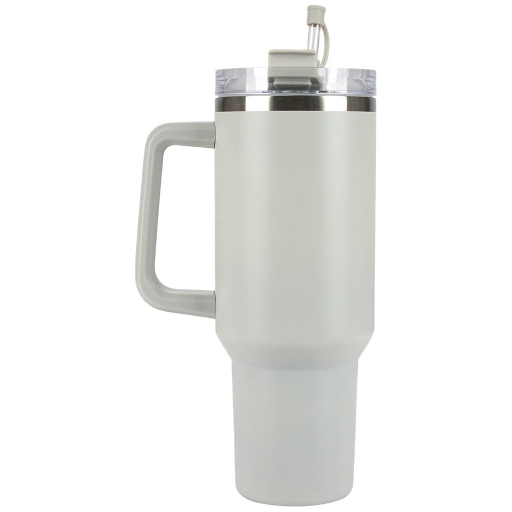 Manna Grey Atlas 40 oz. Double Wall Stainless Steel Travel Tumbler