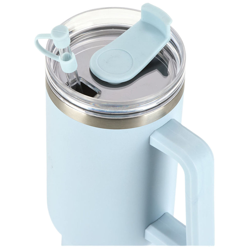 Manna Light Blue Atlas 40 oz. Double Wall Stainless Steel Travel Tumbler