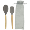 Gold Bond Grey Silicone Spoon and Spatula Set
