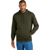 CornerStone Men's Tundra Green Tough Fleece Pullover Hoodie