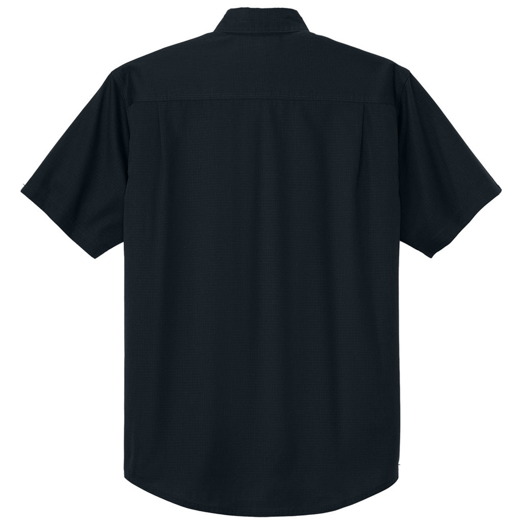 CornerStone Men's Navy Blue Short Sleeve Select Ripstop Shirt