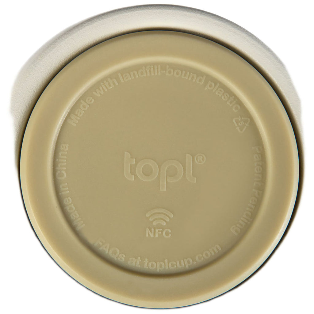 TOPL White 12 oz. Double Wall, Recycled Stainless Steel 360° Tumbler