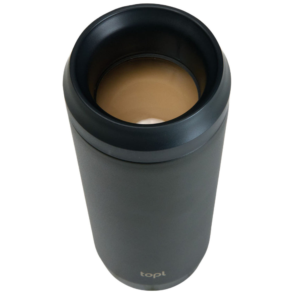 TOPL Black 16 oz. Double Wall, Recycled Stainless Steel 360° Tumbler