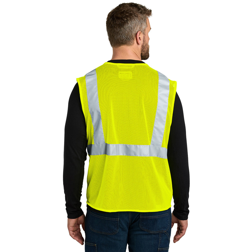 Carhartt Unisex Brite Lime ANSI Class 2 Mesh Zip-Front Vest