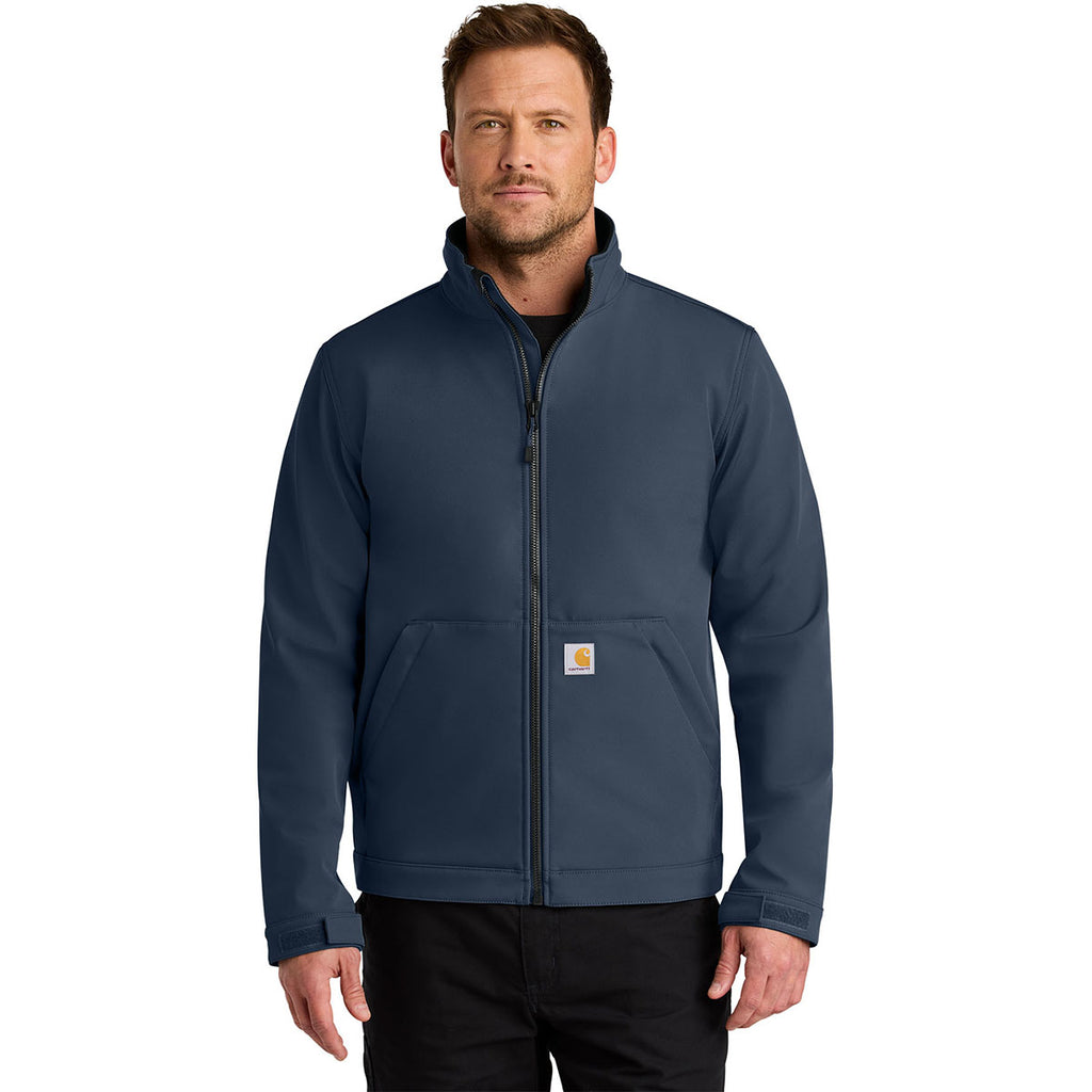 Carhartt Men's Navy Rain Defender Soft Shell Jacket