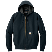 Carhartt Men's Dark Navy Thermal-Lined Duck Active Jacket