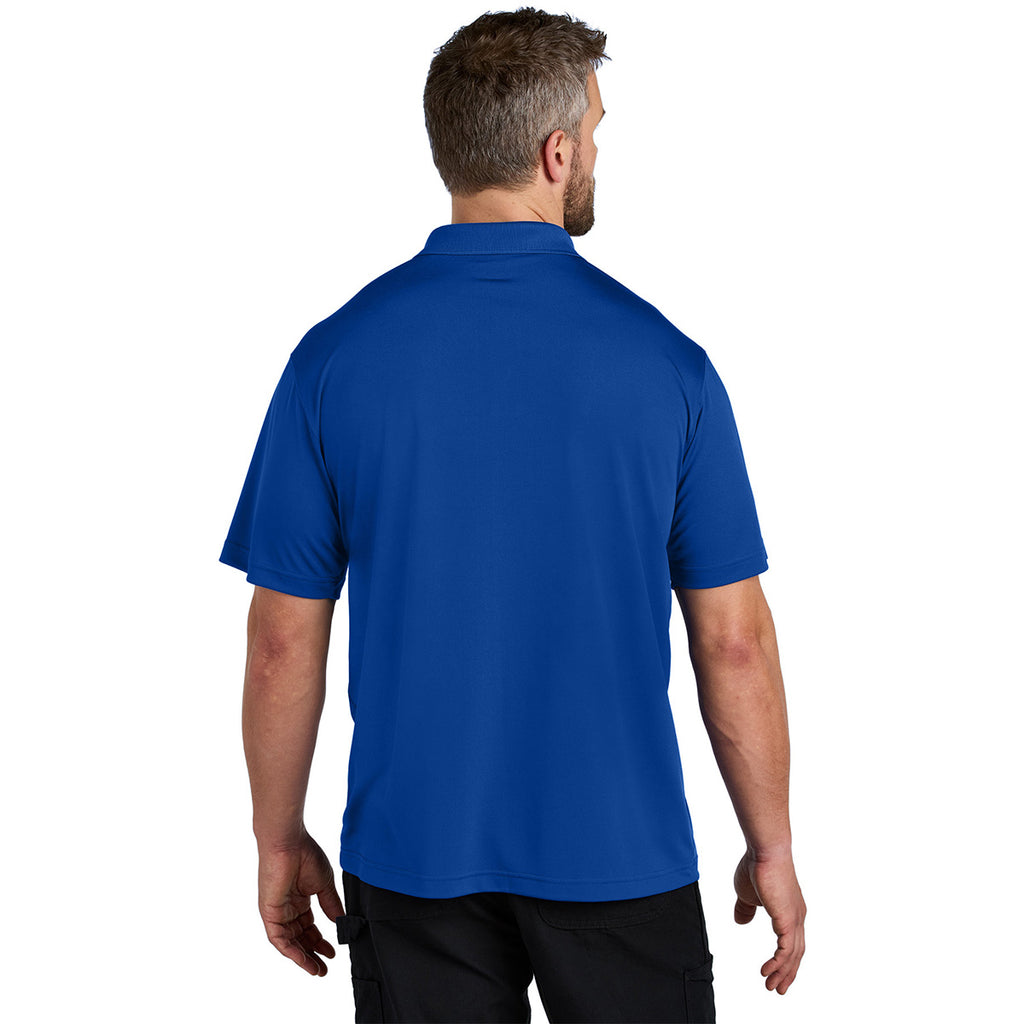 Carhartt Men's Royal Glass Blue Force Snag-Resistant Pocket Polo