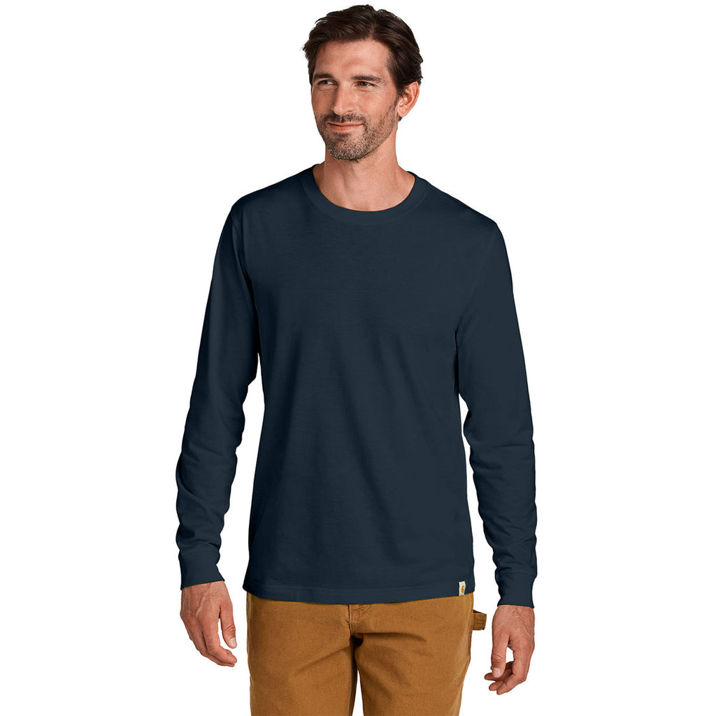 Carhartt Men's Navy Long Sleeve T-Shirt