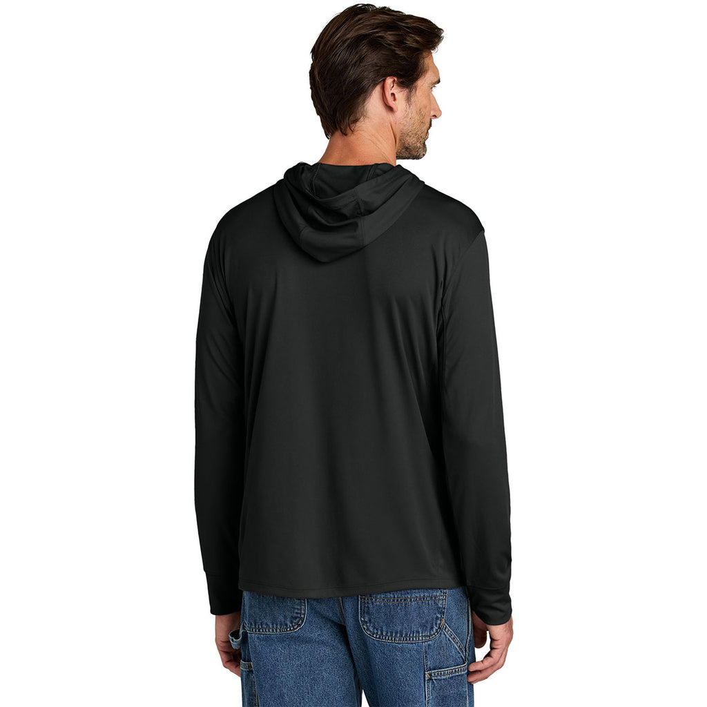 Carhartt Men's Black Force Sun Defender Long Sleeve Hooded T-Shirt