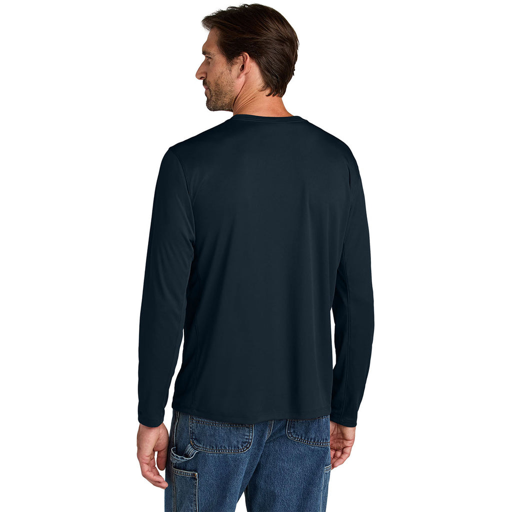 Carhartt Men's Navy Force Sun Defender Long Sleeve T-Shirt