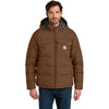 Carhartt Men's Red Duck Brown Montana Insulated Hooded Jacket