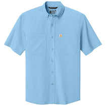 Carhartt Men's Fresh Water Blue Force Sun Defender Short Sleeve Shirt