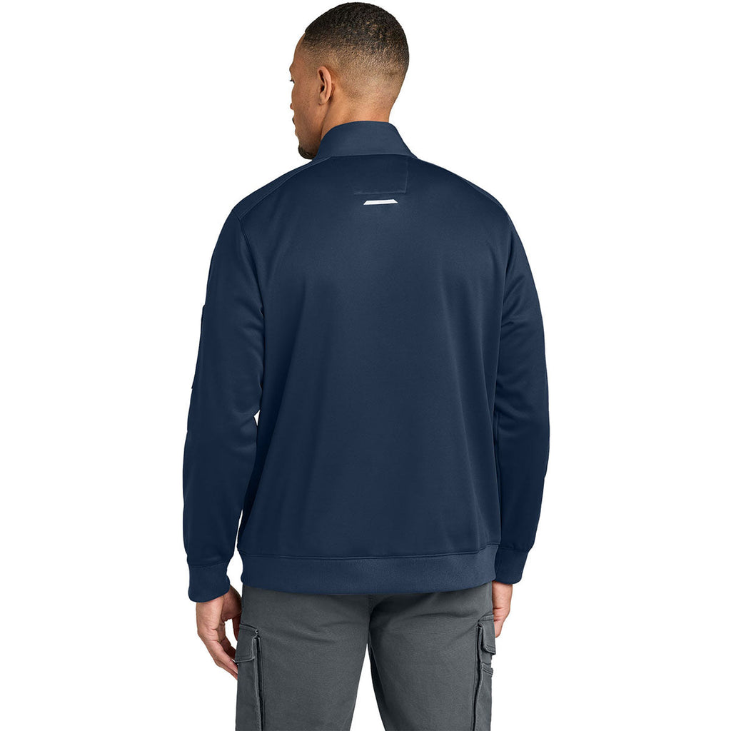 Carhartt Men's Dark Navy FLD & RSCU 1/2-Zip Mid-Layer