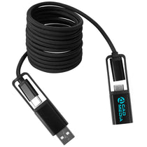 Koozie Group Black All-Over Braided Long Cable Extender