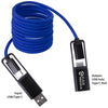 Koozie Group Blue All-Over Braided Long Cable Extender