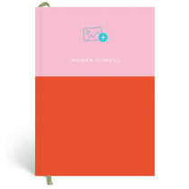 Papier Pink/Red Colorblock Dotted Notebook
