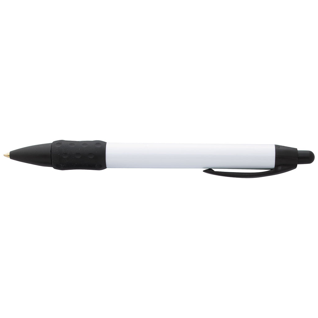 Koozie Group Black Digital Widebody Uni-Color Grip Pen