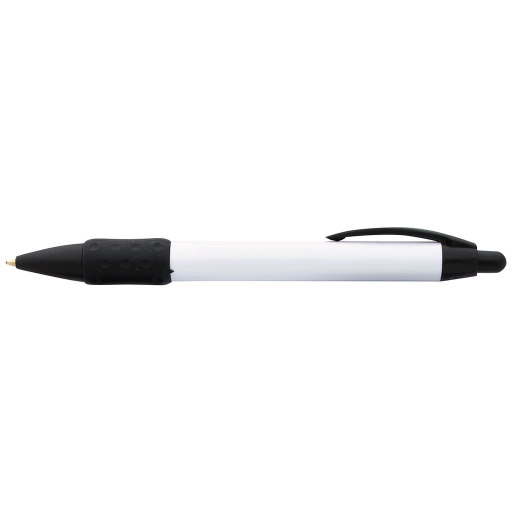 Koozie Group Black Digital Widebody Uni-Color Grip Pen