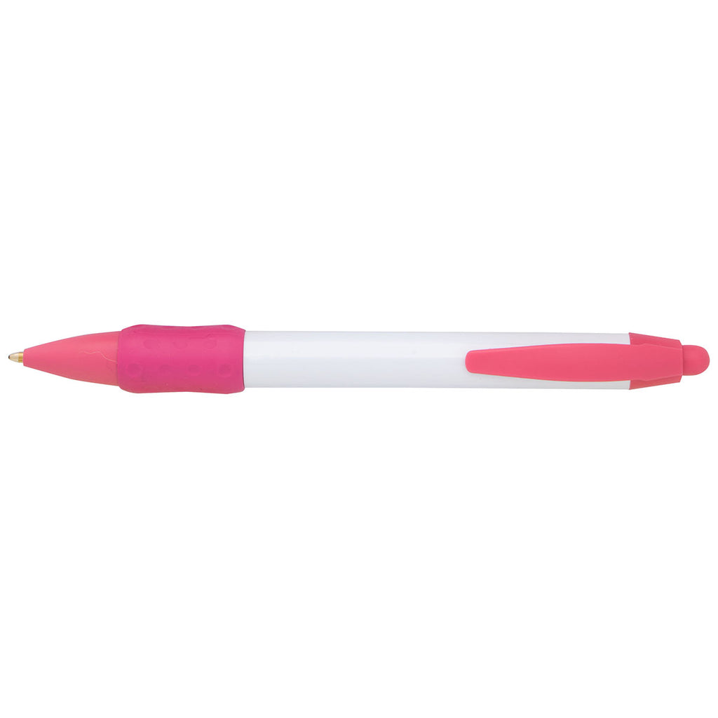 Koozie Group Pink Digital Widebody Uni-Color Grip Pen