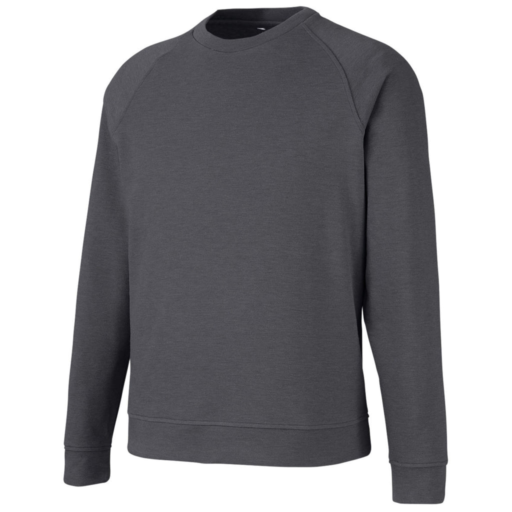 Devon & Jones Men's Black Melange Charleston Pullover