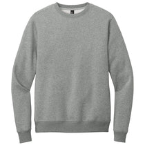 District Men's Heathered Steel Perfect Weight Fleece Crew