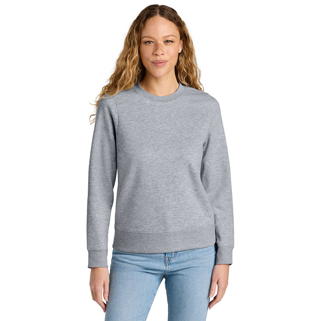 District Women's Light Heather Grey V.I.T. Fleece Crew