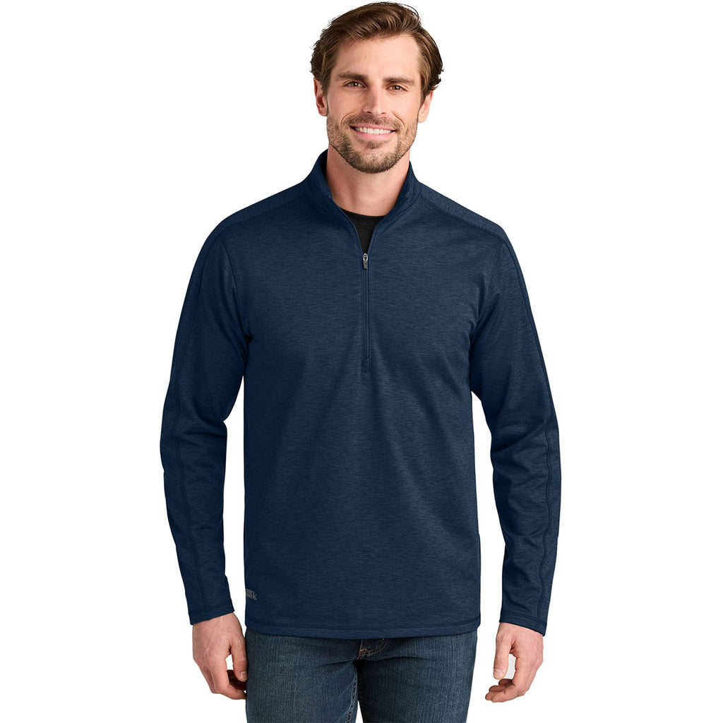 Eddie Bauer Men's River Blue Navy Heather Adventurer 1/4-Zip