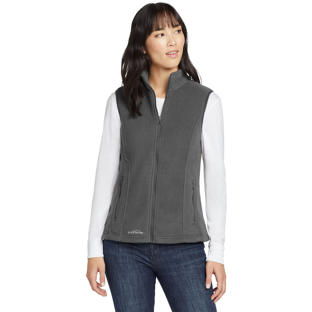 Eddie Bauer Women's Grey Steel Fleece Vest