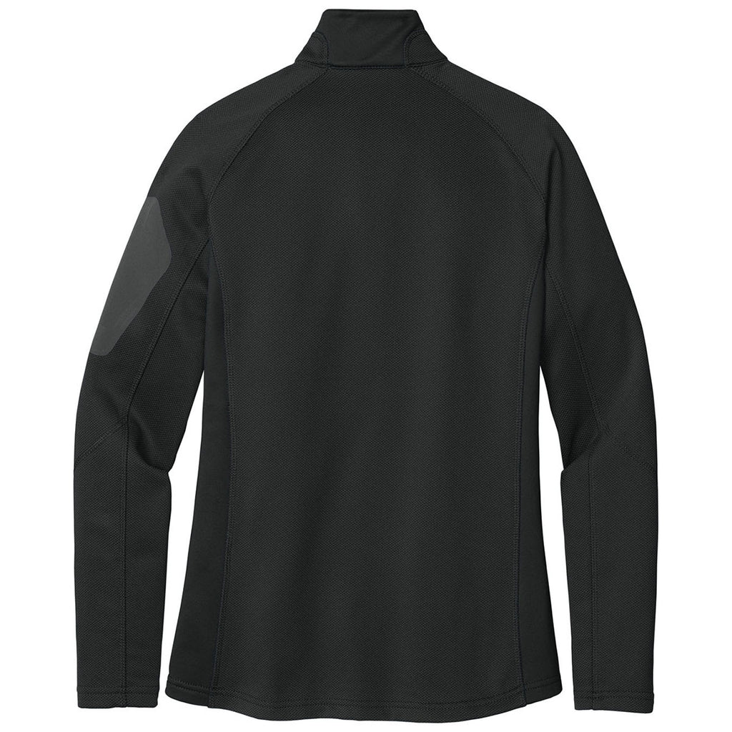 Eddie Bauer Women's Black Half Zip Performance Fleece Jacket