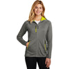 Eddie Bauer Women's Metal Grey/Grey Steel/Citron Sport Hooded Full-Zip Fleece Jacket