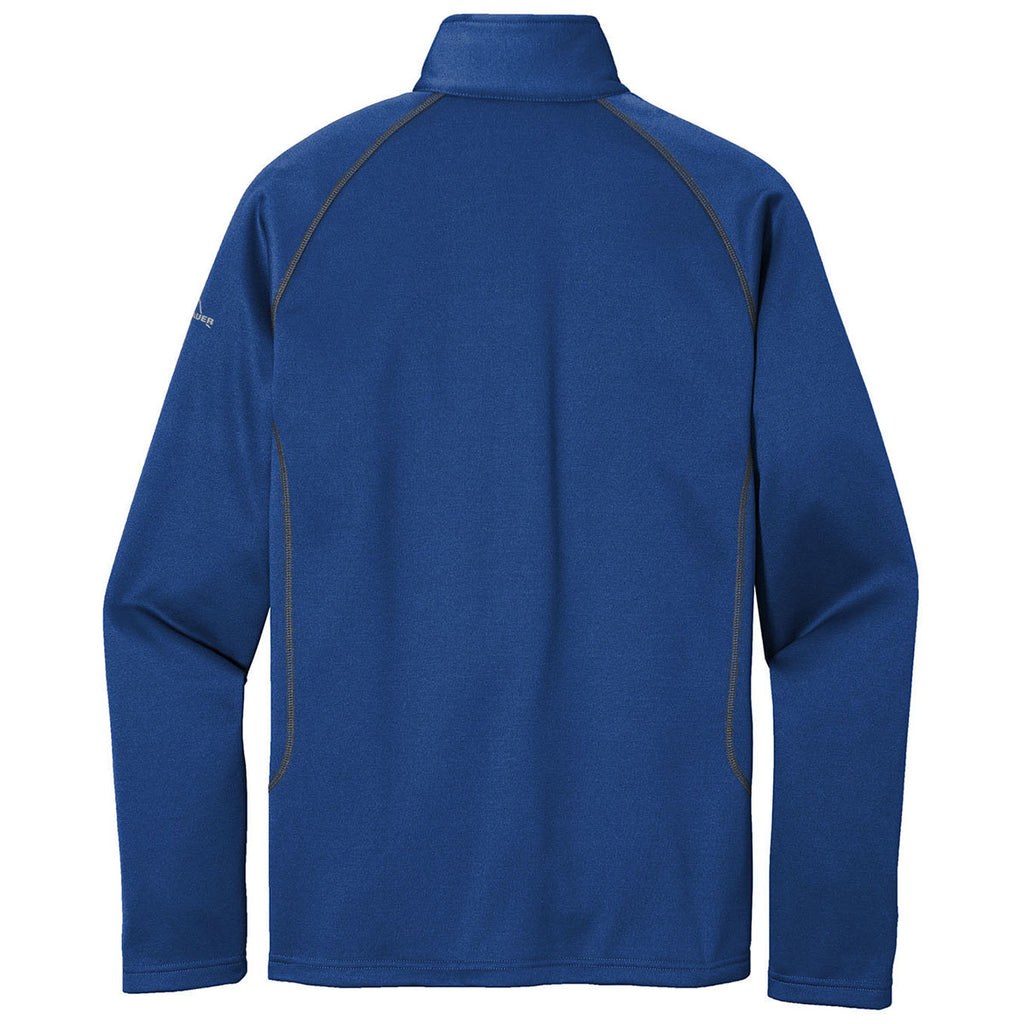 Eddie Bauer Men's Cobalt Blue Smooth Fleece Base Layer Full-Zip