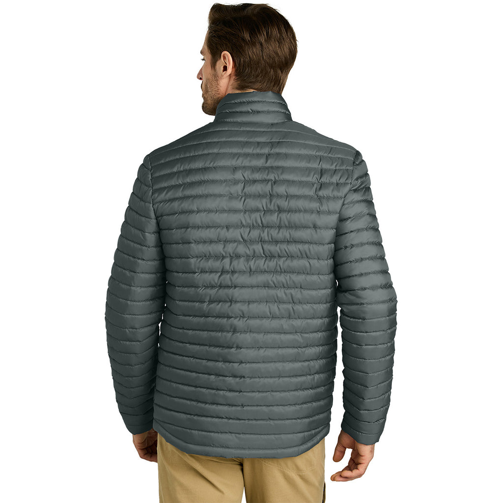 Eddie Bauer Men's Metal Grey Packable Quilted Full-Zip