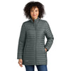 Eddie Bauer Women's Metal Grey Packable Quilted Full-Zip