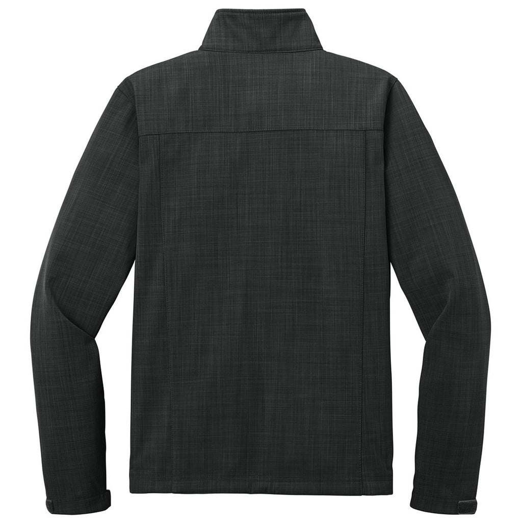 Eddie Bauer Men's Black Shaded Crosshatch Softshell Jacket