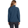 Eddie Bauer Women's Blue Shaded Crosshatch Softshell Jacket