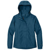 Eddie Bauer Women's Deep Sea Blue/Dark Adriatic Rain Jacket