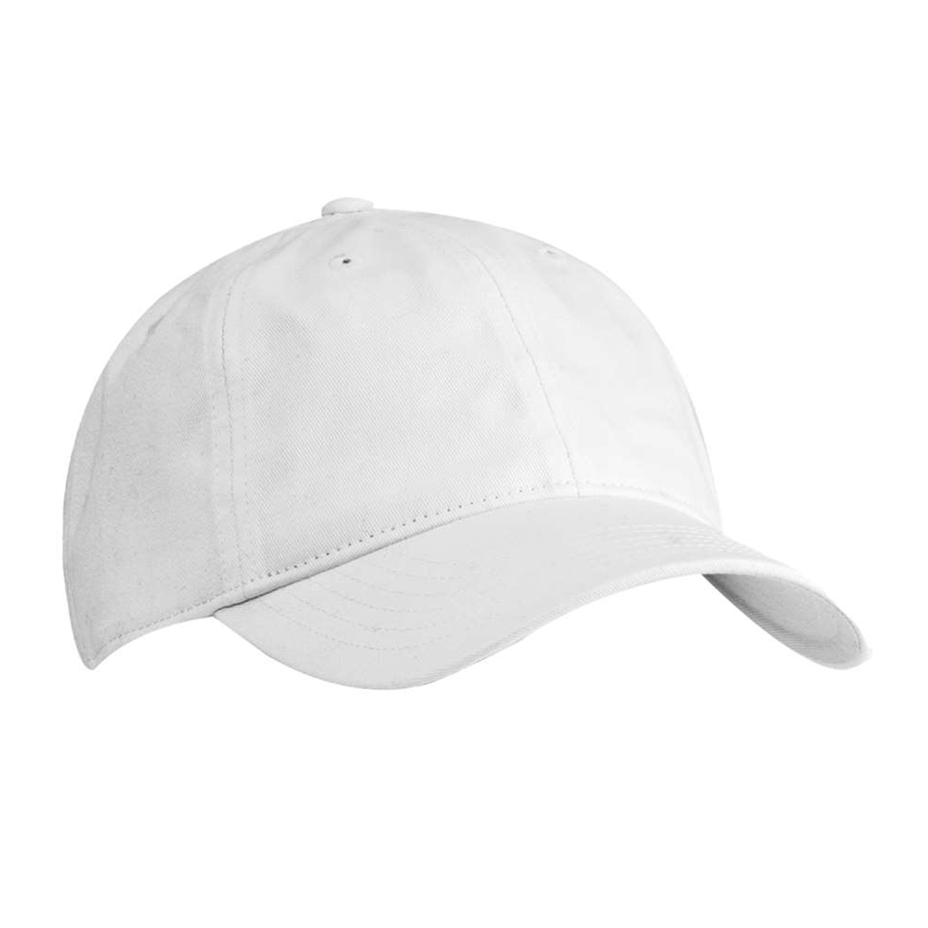 Econscious White Organic Cotton Twill Unstructured Baseball Hat