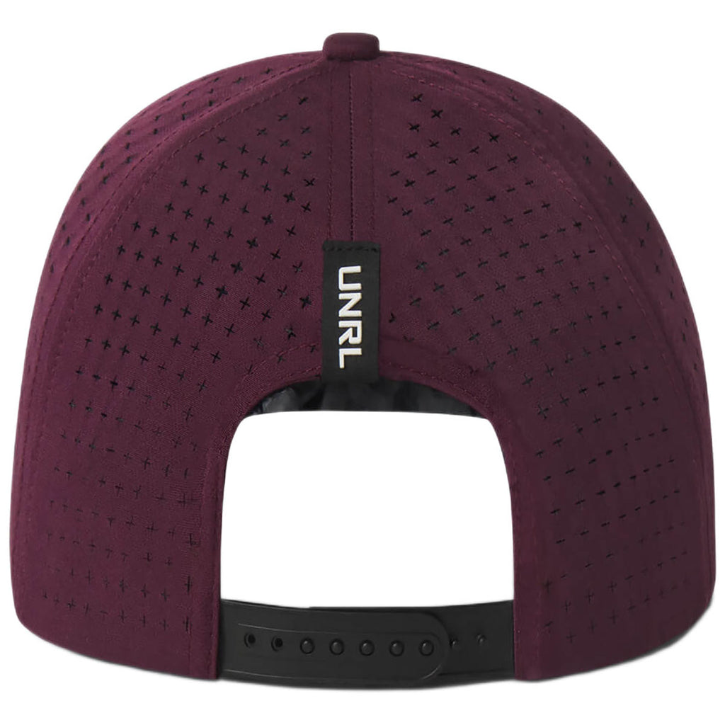 UNRL Cranberry Golf Primary Snapback - Mid-Pro